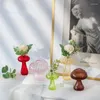 Vases 5pcs Glasseam Champignon Fleur Vase Bouteille Creative Maison Hydroponique Pour Hydroponique Plante Pot Chambre Décor