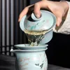 Teegeschirr Sets Tragbare Porzellan Chinesische Tee-Set Infuser Luxus Tasse Sieb Zubehör Zeremonie Service Theiere Drinkware AB50TS