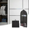 Storage Boxes Clothing Dust Cover Travel Garment Bags With Pockets Heavy-duty Dust-proof Suit Bag For Non-woven Trips