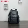 Mens TUMIIs Business TUMII 932793d Bag Leather Mens Designer 2024 Alpha Backpack Computer High Quality PRA508G Men Bags Travel Commuter Back Pack BV9S