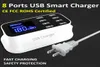 Écran d'affichage LED 8 Ports chargeur USB intelligent Station Hub chargeur mural 40W 8A adaptateur secteur de Charge rapide USB multiple pour téléphone intelligent9671861