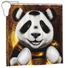 Shower Curtains BOXING PANDA - Polygon (Matic) Listed On Opensea Curtain 72x72in With Hooks Personalized Pattern Privacy Protection