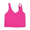 LL Yoga Soutien-Gorge Débardeur Femmes Sexy Sport Gilet Fitness Beurre Doux Débardeur Gym Crop Top Yoga Gilet Beauté Dos Antichoc Amovible Poitrine Pad Lingerie Respirant