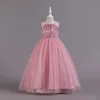 Jolies robes d'anniversaire/de fête pour fille jaune bleu rose rouge blanc bijou robes de concours de beauté robes de fille de fleur jupes de tous les jours vêtements pour enfants SZ 2-10 D402157