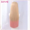 Wigs SUNXXCOS My DressUp Darling Marin Kitagawa Cosplay Wigs Yellow Actual ombre Gradient 85cm Straight Hair Kawaii Cute Synthetic