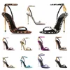 tom Dress shoes ford heels shoe Elegant Brand Women fords Shoes Padlock Pointy Naked Sandals Hardware Lock and key Woman Metal Stiletto Wedding