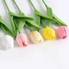 Fiori decorativi piante di ramo di fiori di tulipano artificiale per interni giardino morbido materiale morbido per feste regale