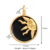 Pendant Necklaces Trendy Shining Moon Star Space Celestial Compass Charm Pendant in Gold Colour Jewelry Necklace Bracelet Making Supplies M71 240330