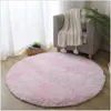 Dywany Nowoczesne okrągłe dekoracje salonu Silkly Plush dywan grube sypialnia dla dzieci wiszące matki podłogowe