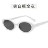 Sonnenbrille Ovale Form Frau European American Style Anti-reflektierende Frauen Modetrend weibliche Sonnenbrille