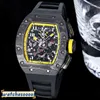 Regarder Mouvement mécanique Regarder Swiss Motion Top Quality RM011-03 Rétrograde Multifonctionnel Wristwatch Designer Taille 40X50X16MM FX5UL0APQPYW