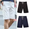 Herren-Shorts, klassisch, einfarbig, für Herren, Kordelzug, Doppeltaschenbrett, hawaiianische Reithose, Kniehose, Pantalones Cortos