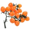 Party Decoration Simulated Cherry Tomatoes Artificial Pendant Household Fake Adorn Decor Pvc Fruits Simulation