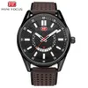 Mini Focus Simple Fashion Young Mens Watch Calendar Glow в темно -водонепроницаемом кожаном ремешках модные часы -часы, наблюдающие за мужжными часами 43 мм 0152G