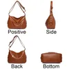 Shoulder Bags Luxury Pu Leather Messenger Bag Vintage Women Hand Large Capacity Casual Hobo Handbag Purse Female Crossbody
