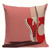 Pillow Fashion Girl Colorful Cover Linen Sofa Dorm Home Car Decorative One Side Printing Case Drop