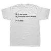 Heren T-shirts Grappige statistieken en datawetenschap Katoenen streetwear korte mouw verjaardagscadeaus zomerstijl T-shirt herenkleding