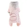 Winter Hondenkleding Leuke Stippen Huisdieren Kleding Warm Jumpsuit Jasje Poedel Bichon Pommeren Schnauzer Kostuumkleding 240320