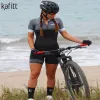 Set kafitt pro fessuale team triathlon bici indossare a maniche corte a maniche corta cimpili sexy salta in bicicletta da bagno con ciclismo da bagno