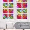 Window Stickers 1 Sheet Of Waterproof Cling Frosted Glass Covering Bathroom Privacy Sticker