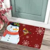 Mattor 2024 Julmatta Santa Doormat Ornament Pendant Merry Decor for Home Badrum Kök Beddroom Noel Floor