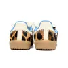 Культовый стиль Wales Bonner Shoes Кроссовки Sam Bas OG для футбольного поля Pony Leopard Нейлон Fox Коричневый Кремовый Белый Черный С принтом коровы Красный Зеленый Розовый Gum Future Scarle