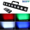 8 LED RGBW 4IN1 DMX Wall Wash Lamp DJ Disco Party Par Stage Light Effect for Dance Bar Holiday Wedding Xmas Halloween Decorate