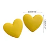 Stud Earrings Large Heart Candy Color For Girl Valentine Gift