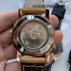 Top Clone Men Sport Watch Panera Luminor Automatische Bewegung 44mm Uhr Seagull Bewegung Sand Zifferblatt Edelstahl Hülle Leder