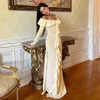 Robes décontractées GkyocQ American Retro Femmes Robe Ins Mode coréenne Slash Cou Split A-Line Filles Jupes Vêtements féminins
