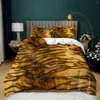 Conjuntos de cama EGW Set Leopard Duvet Capa para Drop Adulto EUA / AU / UE Home Linhos Moda Fronha Edredones 2/3 PCS (sem folha)