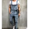 Mens Jeans Fashion Ripped Designer Jumpsuits dog Hole Denim Bib overaller för man Suspender Pants Asian Size Drop Delivery Apparel CLO DHXRH