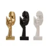 Decorative Figurines Women Face Art Statue Ornament Thinker Statues For Desktop Bookshelf Objects Table Decorations Living Room Studio