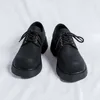 Sapatos casuais marca de moda masculina couro dedo do pé quadrado negócios estilo britânico sola grossa trabalho formal