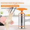 Handheld Noodle Maker Machine Stainless Steel Manual Press And Pasta For Kitchen Tool With 7 Blade Knife Cutter 240325