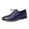 Casual Shoes 2024 British Single Leather Formal Men Cowhide Comfortable Low-top