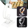 Dekorativa plattor Simpe handledsur förvaringshållare Demonterbar transparent smycken arrangör för vardagsrum