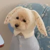 Vêtements pour chiens ins hiver oreilles floral animal de compagnie tricot pull pullover chat chiot bichon teddy petit accessoires