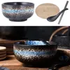 Skålar keramiska japanska ramen skål porslin nudel för kök