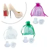 Kit 100 Pairs / Lot High Heeler Latin Stiletto Shoes Heel Covers Cap Heel Stoppers Antislip Heel Protectors for Bridal Wedding Party