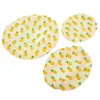 Dinnerware Cotton Bowl Cover Reusable Wraps Fresh-keeping Cloths Preservation Covers With Elastic Packing Paper