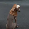 Vestuário para cães outono e inverno lã chapéu para animais de estimação pequeno-grande weimar doberman galgo cães acessórios casco para perro