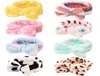 Women039S Elastic Hair Velvet Big Bow Polka Dot Striped Leopard Turban Bathing Face Wash Makeup Beauty Shower Hairband Hea3526422