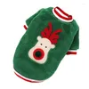 Dog Apparel Christmas Clothes Winter Hoodies Outfit Xmas Pet Garment Pomeranian Bichon Schnauzer Clothing Puppy Coat Dropship