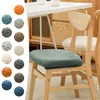 Kudde borttagbar stol täcker elastisk sittplats täcke stretch slip dammsäkra slipcovers skyddsfall matsal