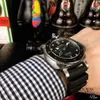 Lyxdesigner armbandsurklocka för män mekaniska klockor automatisk rörelse safir spegel 47mm gummi klockband original kvalitet weng