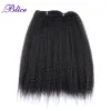 織り織りブリスキンキーストレートヘアウィービング1416inch合成髪の純粋な色の髪の束