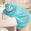 Couvertures de ménage écharpe à capuche pour femmes hiver câlin universel avec gants adultes couverture portable à capuche enfants