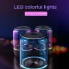 Téléphone mobile Subwoofer Bluetooth High Quality Lights Colorful Small Small Sound Box Subwoofer Portable Home Impact Mini Cadeau