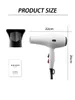 Hair Dryers Handy Hair Dryer With Nozzle Professional Comb Brush Blow Care Products Red And White 220V Salon Equipment For Hair Stylist Tool 240401